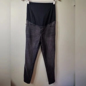 Isabel Maternity Size‎ 8 Black Denim Skinny Jeans with Stretchy Panel